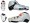 TruRev inline speed skating boot professional - white
